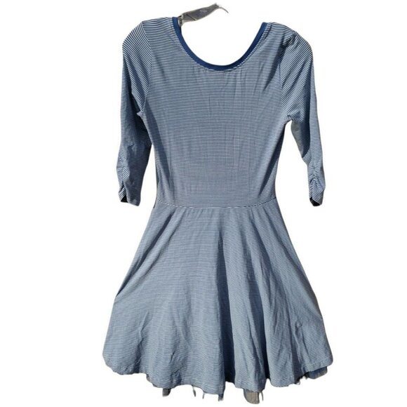 Women's MATILDA JANE Between The Lines Tulle Dress XS Blue White Stripes Tulle - Picture 4 of 7